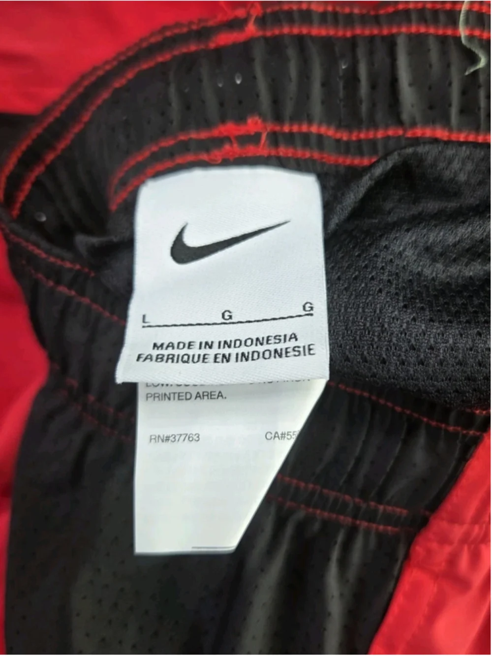 Nike Swim Mens Volley Swim Trunks University Red Four-Way Stretch Large NWT 1018